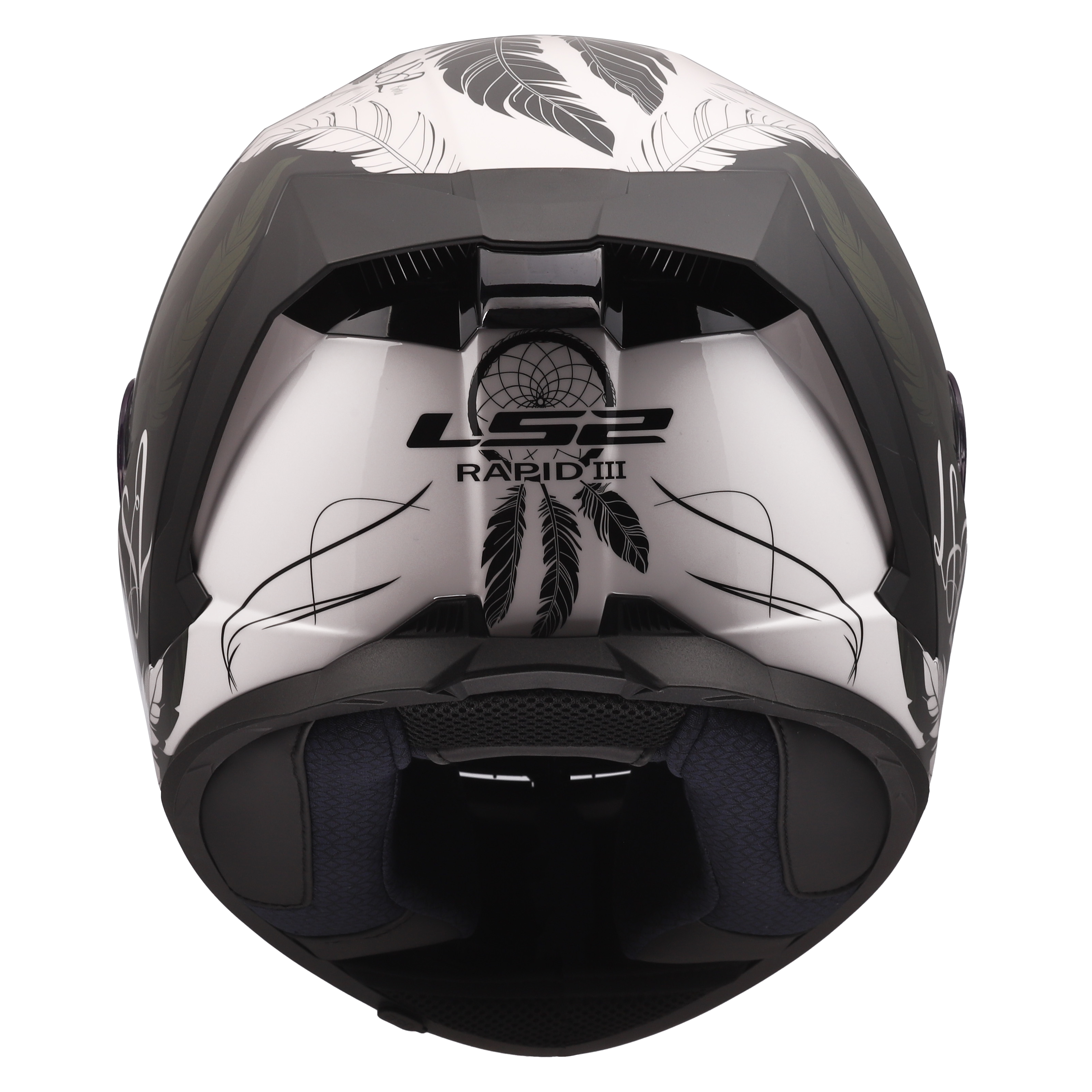 LS2 MC-Hjelm FF820 Rapid III Boho Hvit Svart Rosa 