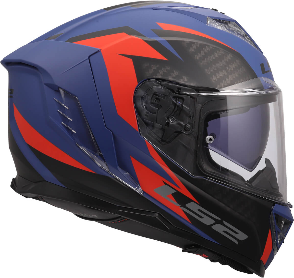 LS2 MC-Hjelm FF818 Storm III Dynamo Blå Rød 