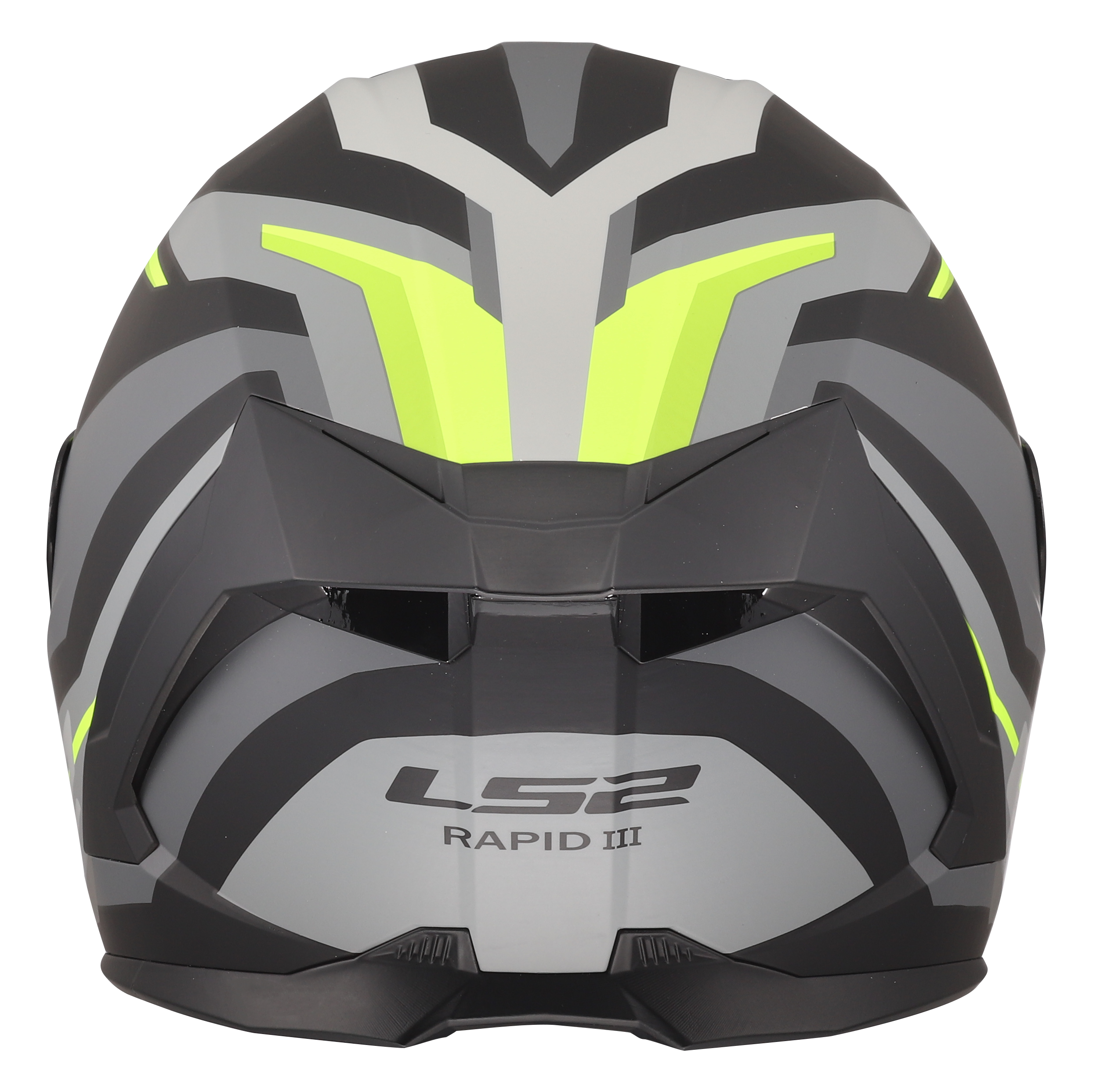 LS2 MC-Hjelm FF820 Rapid III Hyper Svart H-Vis Gul 