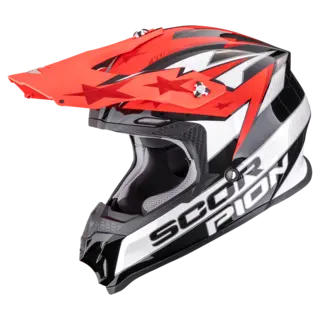 Scorpion VX-16 EVO AIR Svart/Hvit/Rød PATRIOT Svart/Hvit/Rød