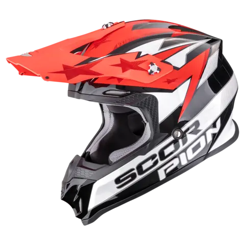 Scorpion VX-16 EVO AIR Svart/Hvit/Rød PATRIOT Svart/Hvit/Rød