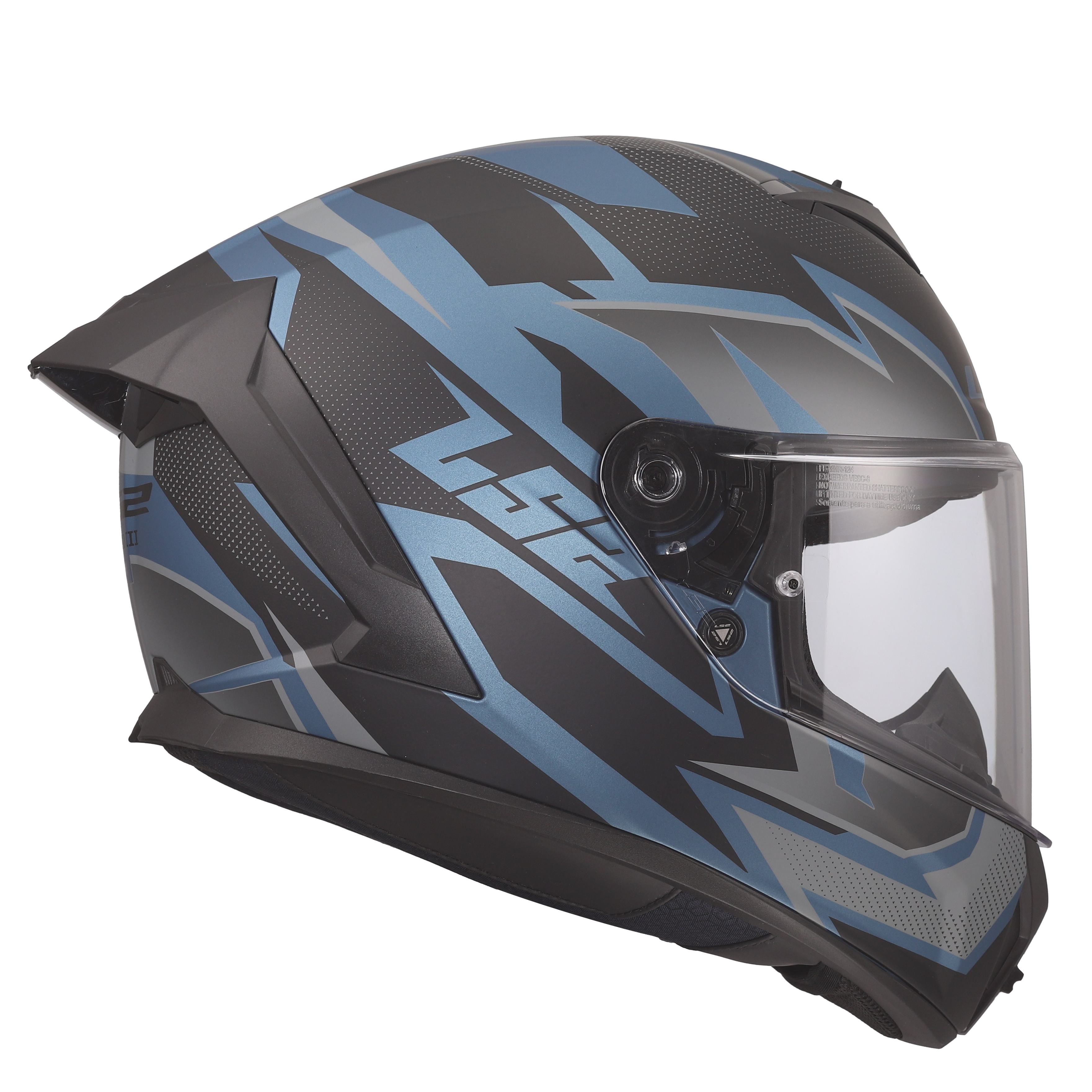 LS2 MC-Hjelm FF820 Rapid III Xtrem Blå Petrol XL 