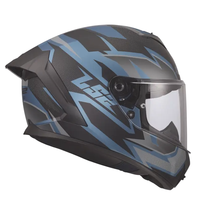 LS2 MC-Hjelm FF820 Rapid III Xtrem Blå Petrol S 