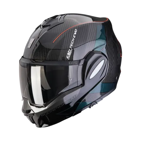 Scorpion EXO-TECH EVO CARBON Grønn CARBON CAD Svart/Grønn