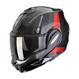 Scorpion EXO-TECH EVO CARBON Rød CARBON CAD Svart/Rød
