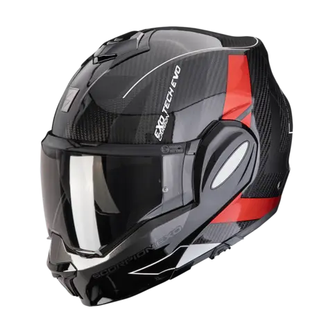 Scorpion EXO-TECH EVO CARBON Rød CARBON CAD Svart/Rød