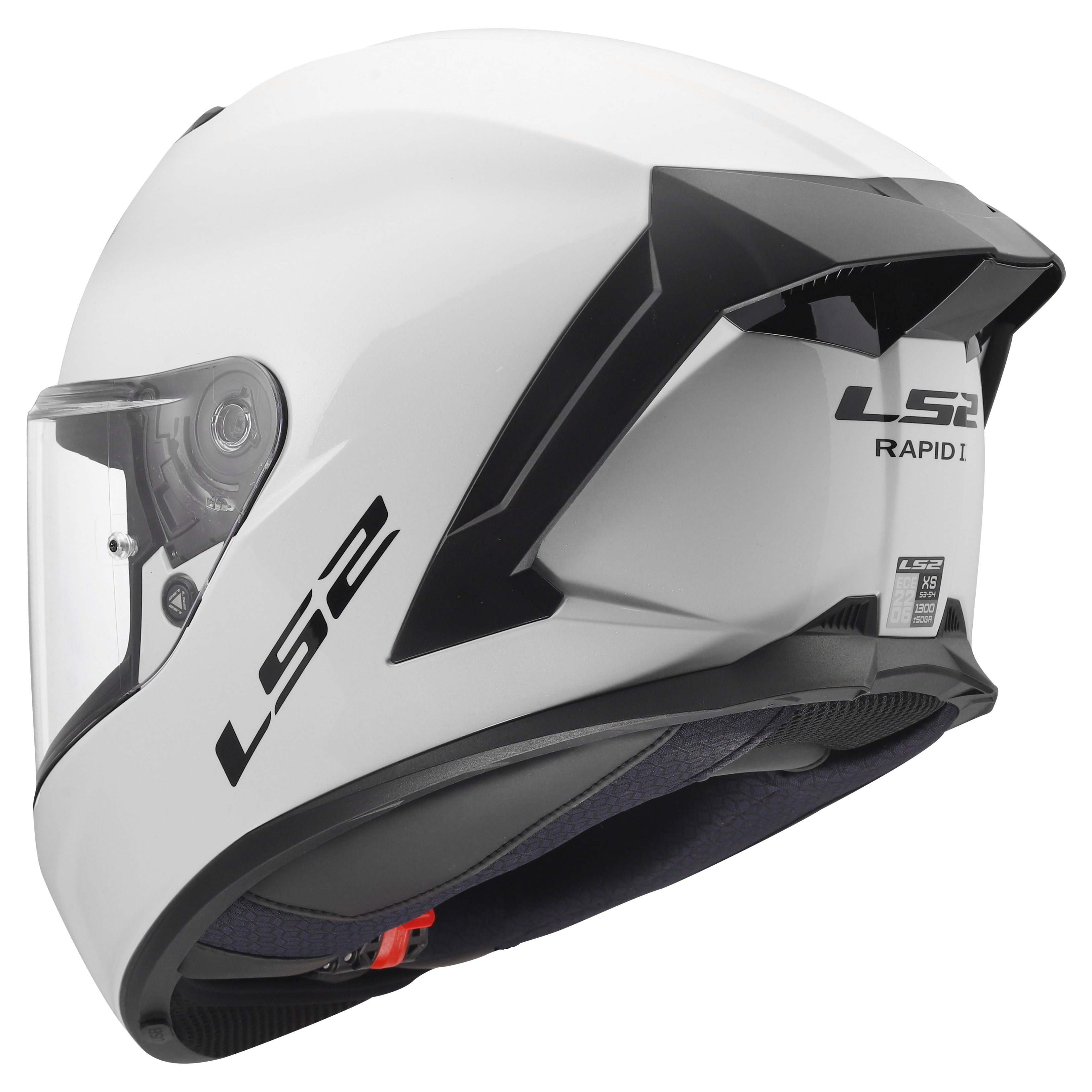 LS2 MC-Hjelm FF820 Rapid III Gloss Hvit 2XL 