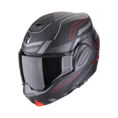 Scorpion EXO-TECH EVO Svart Matt/Rød CONQUER Svart Matt/Rød