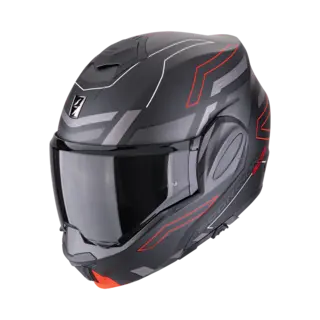 Scorpion EXO-TECH EVO Svart Matt/Rød CONQUER Svart Matt/Rød