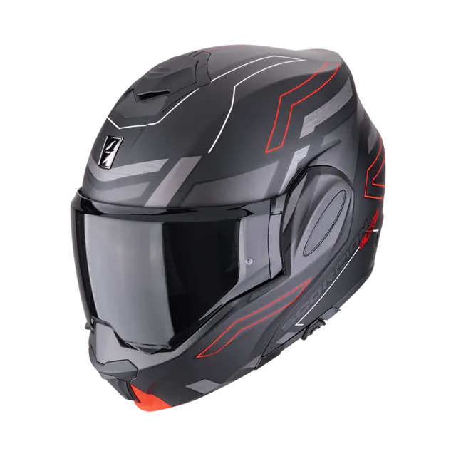 Scorpion EXO-TECH EVO Svart Matt/Rød CONQUER Svart Matt/Rød 