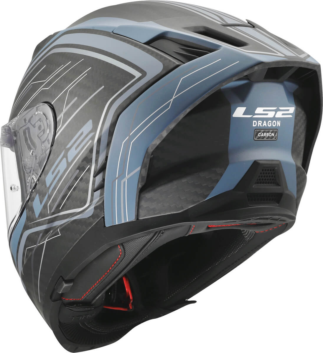 LS2 MC-Hjelm FF807 Dragon Subic Blå/Petrol 