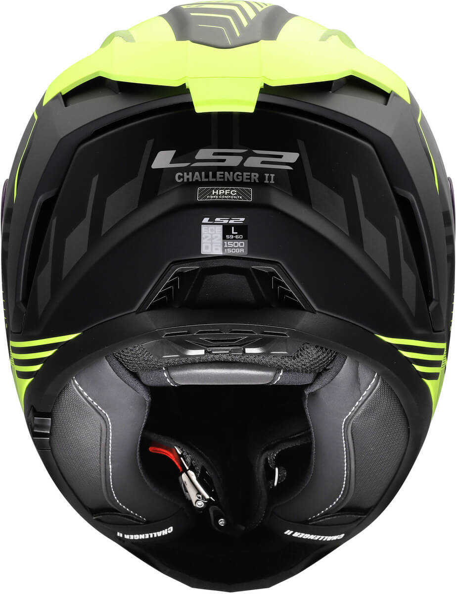 LS2 MC-Hjelm FF817 Challenger II Dravix Grå/ Gul 