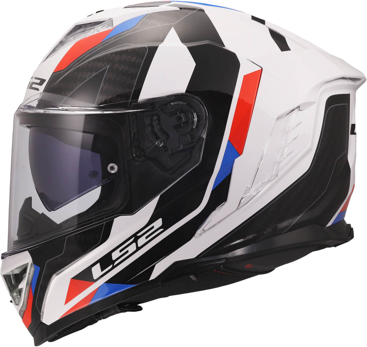 LS2 MC-Hjelm FF818 Storm III Sporty Hvit Blå Rød 