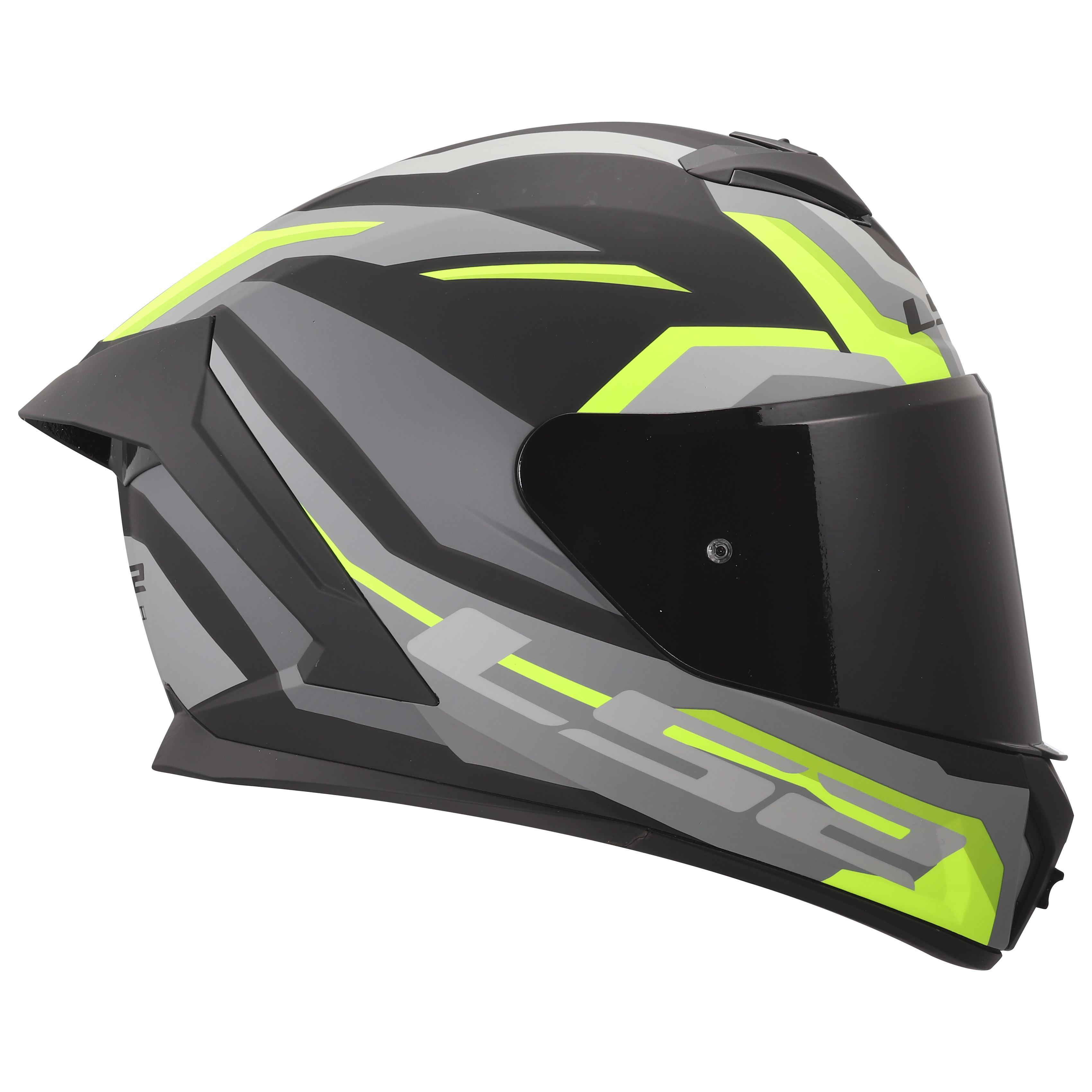 LS2 MC-Hjelm FF820 Rapid III Hyper Svart H-Vis Gul 