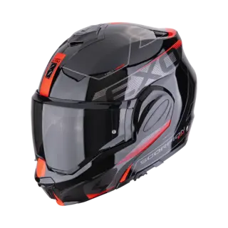 Scorpion EXO-TECH TRAVELLER Svart/Rød TRAVELLER Sort/Rød