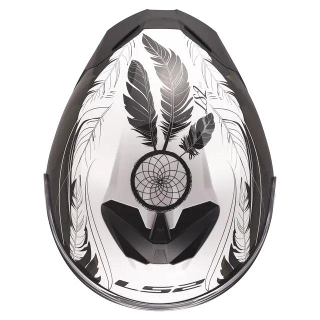 LS2 MC-Hjelm FF820 Rapid III Boho Hvit Svart Rosa 