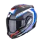 Scorpion EXO-TECH EVO CARBON Carbon Åpningshjelm i Rød/Hvit/Blå