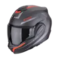 Scorpion EXO-TECH EVO CARBON Carbon Åpningshjelm i Matt Sort/Rød
