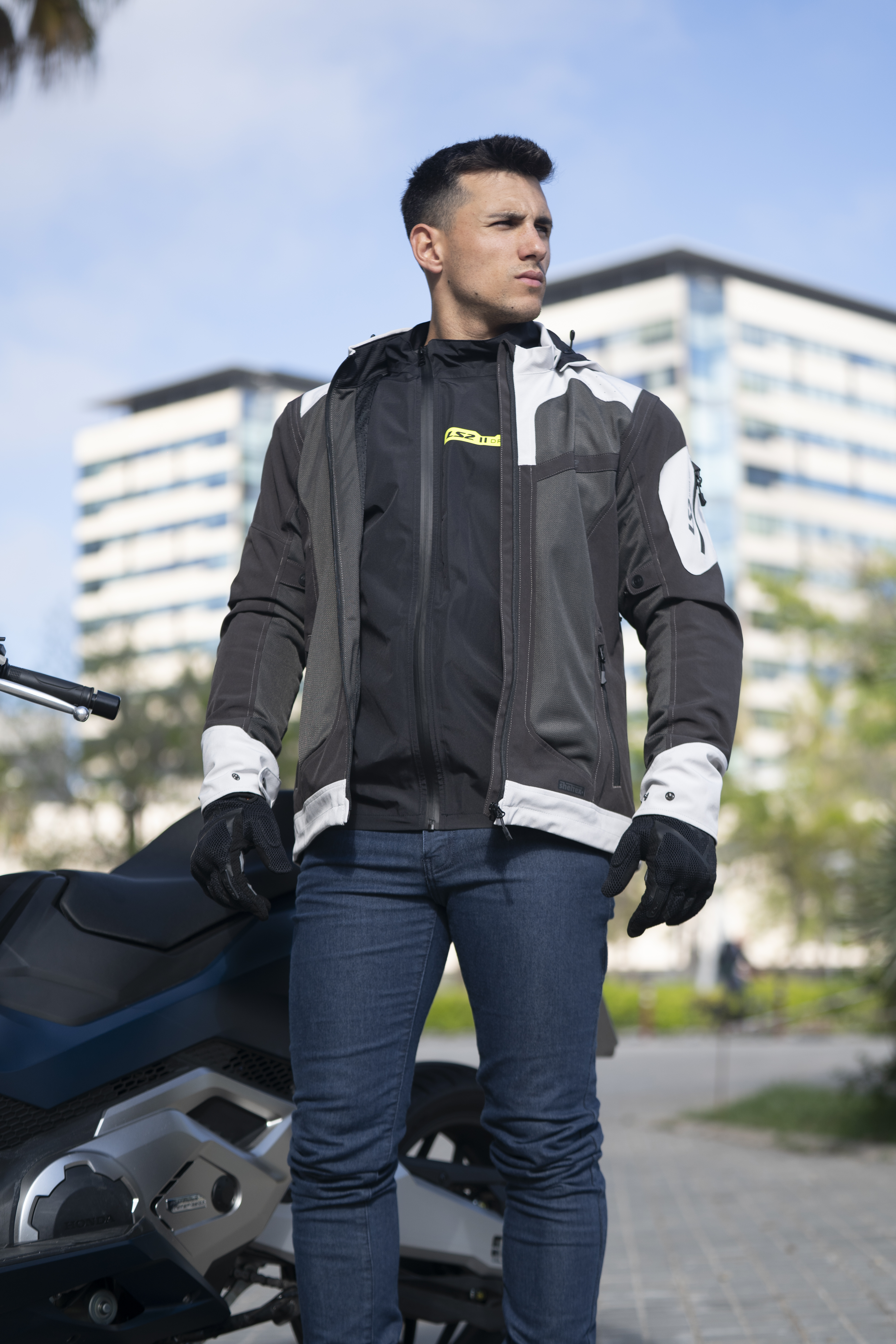 LS2 MC-Jakke Bolton AIr Grønn/Grå 