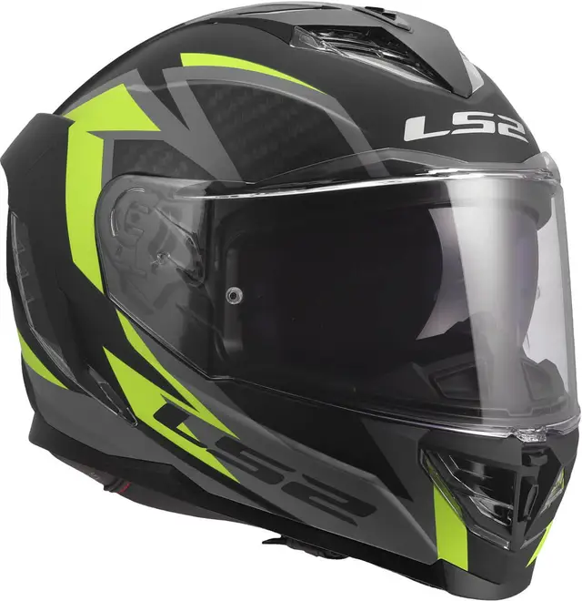 LS2 MC-Hjelm FF818 Storm III Dynamo Svart Hi-Vis Gul 