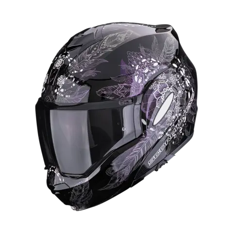 Scorpion EXO-TECH EVO DREAM Svart Flip-Back Åpningshjelm fra Scorpion