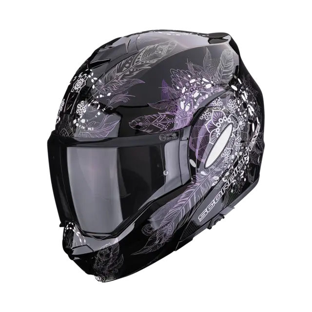 Scorpion EXO-TECH EVO DREAM Svart Flip-Back Åpningshjelm fra Scorpion 