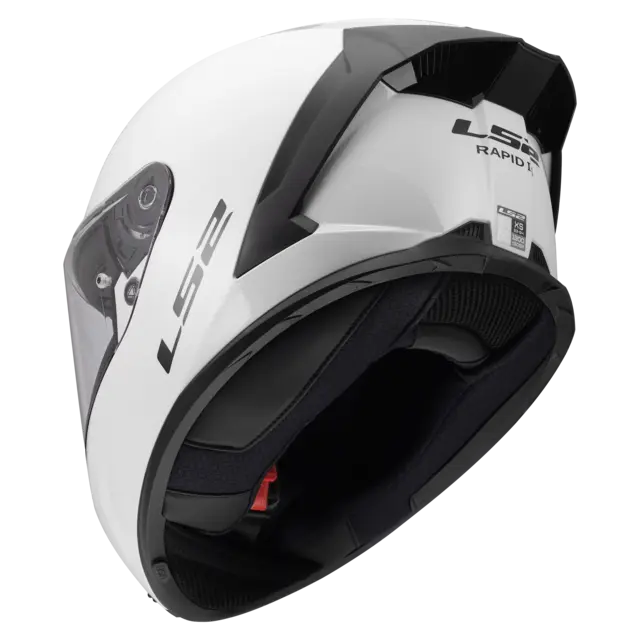 LS2 MC-Hjelm FF820 Rapid III Gloss Hvit L 