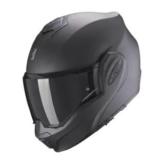 Scorpion EXO-TECH EVO Svart Matt Flip-Back Åpningshjelm fra Scorpion