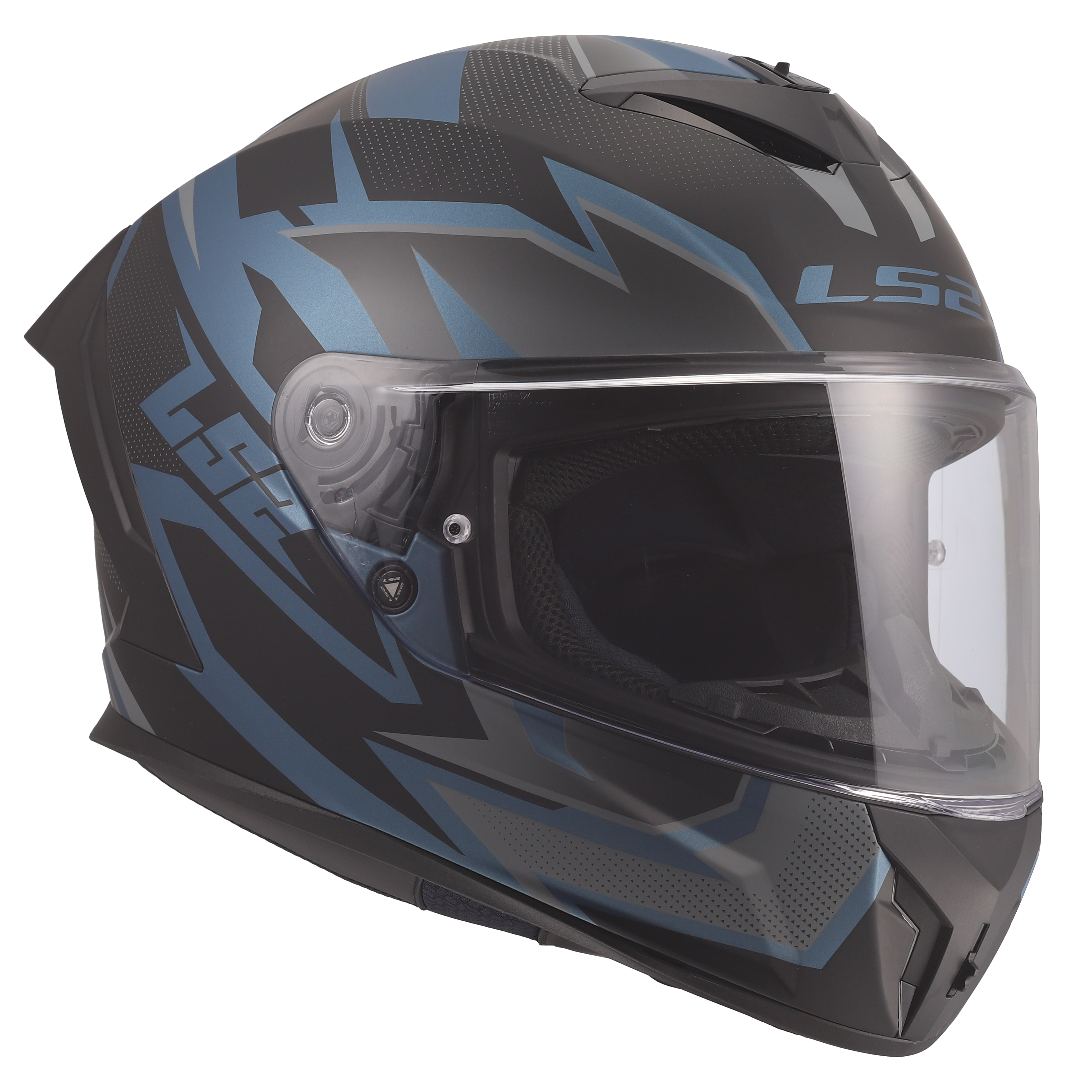 LS2 MC-Hjelm FF820 Rapid III Xtrem Blå Petrol XL 
