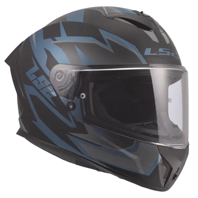 LS2 MC-Hjelm FF820 Rapid III Xtrem Blå Petrol S 
